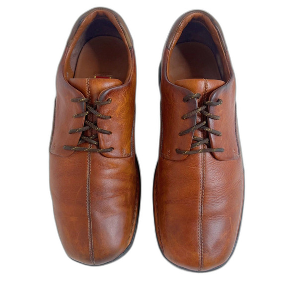 Cole Haan Cognac Brown Leather Lace Up Casual Oxfords Sneakers Men's Size 9.5W - Picture 7 of 7